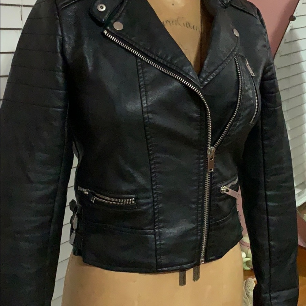 Faux leather Biker Jacket